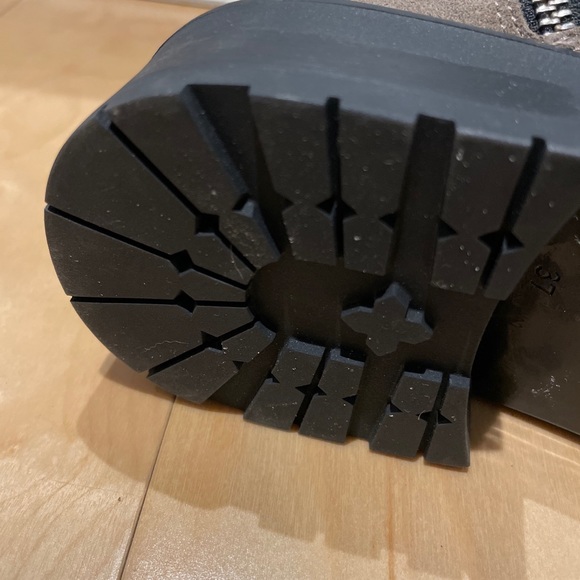 AllSaints Dusty Suede Lace Up Combat Boots in Beige Size US 7 - Picture 6 of 6